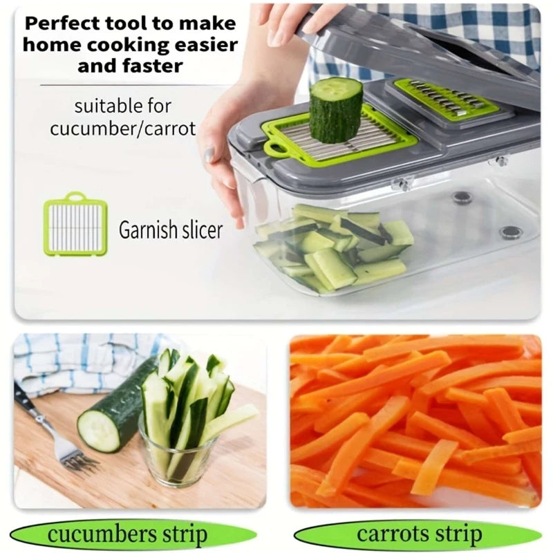 CortaMax Pro: Set Multifuncional de Cocina 22 en 1.