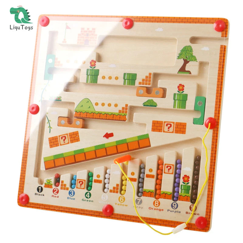 Juguete Montessori para 3+ Años. Tablero Educativo™