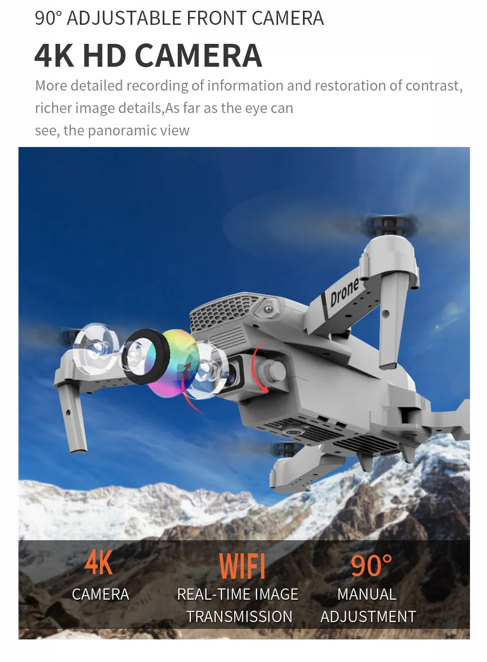 Drone Professional 4k HD camara WiFi